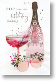 Bubbly, Birthday Card for Her