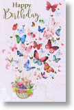 Butterfly Fiesta, Birthday Card for Her