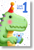 Dinosaur, 1st Birthday Card