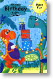 Dinosaurs, Children's Birthday Card