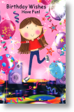 Disco, Children's Birthday Card