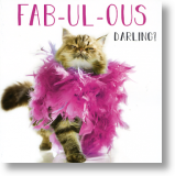 Fab-ul-ous Darling, Animal Blank Card