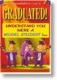 Model Student, Graduation Congratulation Card