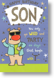 Go Wild, Funny Son Birthday Card