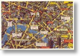 City of London Map, London Postcard