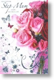 Butterflies & Roses, Stepmum Mother's Day Card