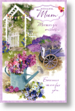 Garden Scene, Mum Mother's Day Card