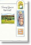 Golf, Tradional Get Well Card