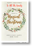 Magical Christmas, To All the Family Christmas Card