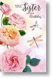 Roses, Sister Birthday Card