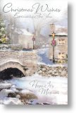 Snowy Bridge, Traditional Christmas Card