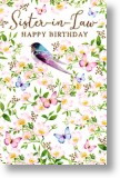 Wild Roses, Sister in law Birthday Card