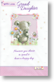 With Love, Granddaughter Birthday Card