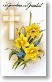 Cross and Daffodil, Grandparent's Easter Card