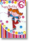 Disco Diva, 6th Birthday Card