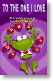 Alphabet Frog, Funny Valentine's Day Card