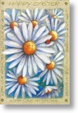 Daisies and Ladybird, Easter Card