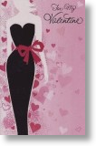 Black Dress, Valentine's Day Card