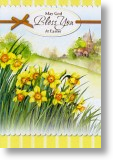 Cluster of Daffodils, Easter Card