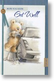 Car Wash, Cute Get Well Card