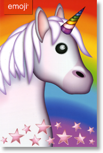 Emoji Unicorn, Children's Birthday Card