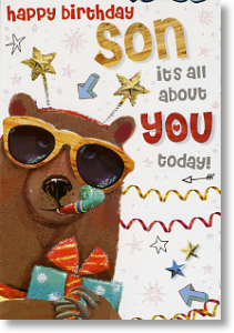 All About You, Son Birthday Card