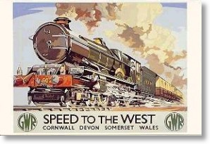 GWR Speed to the West, Best of British Postcard