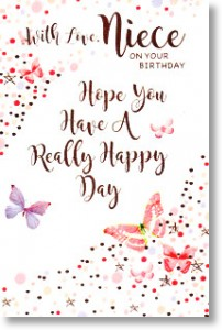 Butterfly Dreams, Niece Birthday Card