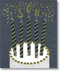 Candles, Son Birthday Card