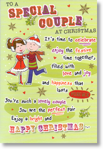 Celebrate, Special Couple Christmas Card