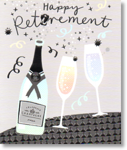 Champagne, Retirement Card