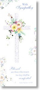 Comforted, Religious Sympathy Card