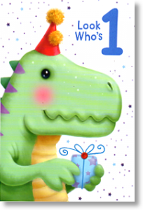 Dinosaur, 1st Birthday Card