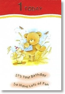 Duckling, 2nd Birthday Card