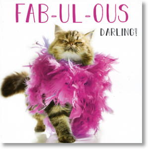 Fab-ul-ous Darling, Animal Blank Card