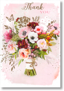 Flower Posie, Thank You Card