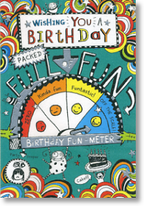 Fun-Meter, Children's Birthday Card