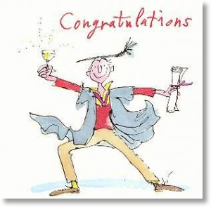 Raise Your Glass, Graduation Congratulation Card