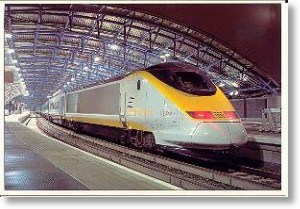 Eurostar In Waterloo Station, London Postcard