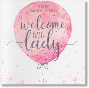 Little Lady, New Baby Girl Card