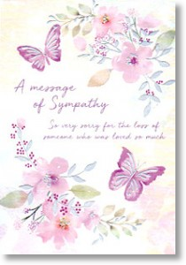 Message of Sympathy, Sympathy Card