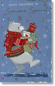 Polar Bear, Someone Special Large Christmas Card