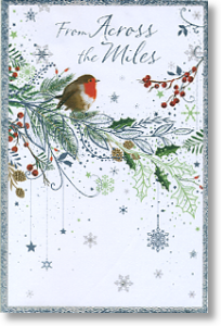 Robin, Across the Miles Christmas Card