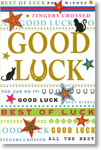 Fingers Crossed, Good Luck Card