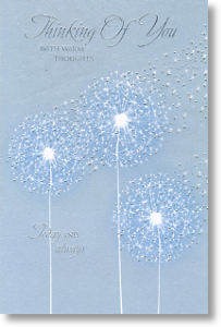 Dandelion Seeds, Thinking of You Card