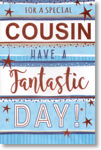 Stripey, Cousin Birthday Card