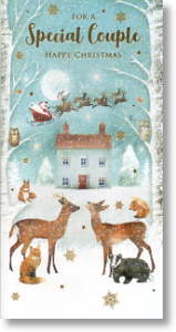 Winter Magic, Cute Special Couple Christmas Card