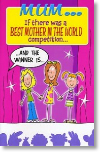 Competition Winner, Funny Mother's Day Card