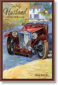 1946 MG TC, Husband Father's Day Card