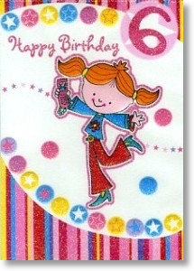 Disco Diva, 6th Birthday Card